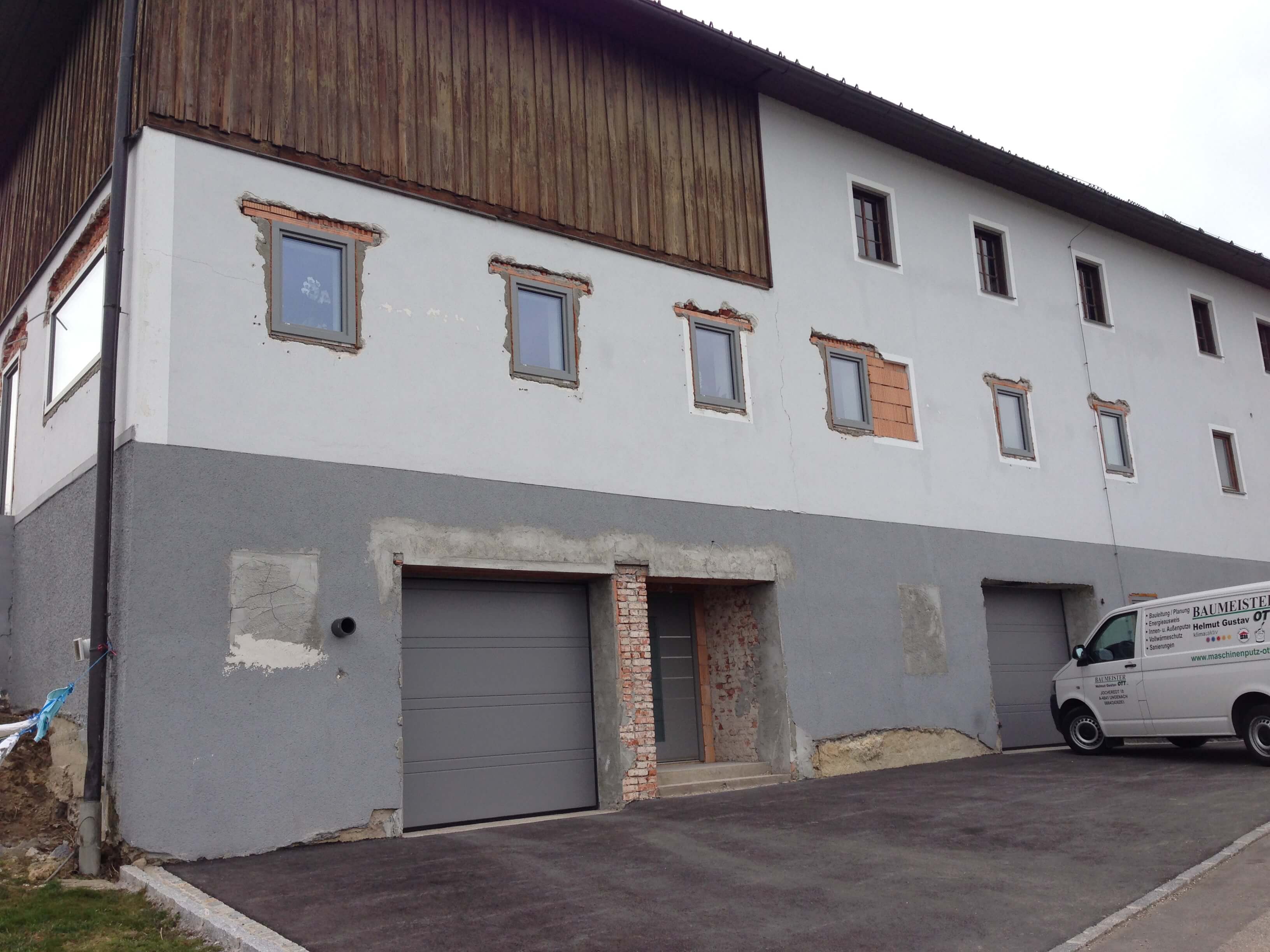 Renovierung einer Fassade