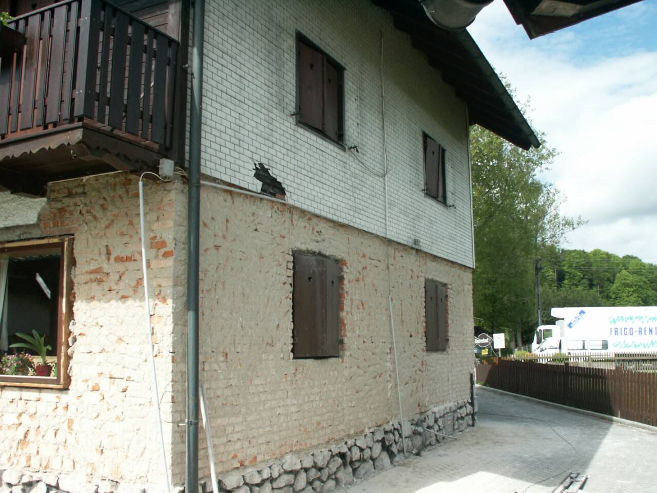 Renovierung einer Fassade